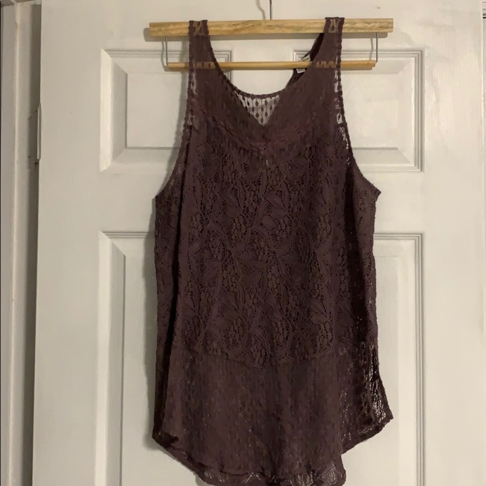 American eagle L lace tank top